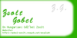 zsolt gobel business card